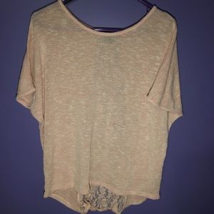 Light pink lace blouse